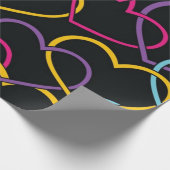 Papier Cadeau Motif de coeur (Coin)