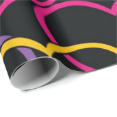 Papier Cadeau Motif de coeur (Coin rond)