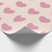 Papier Cadeau Motif de coeur (Coin)