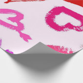 Papier Cadeau Motif de coeur (Coin)