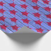 Papier Cadeau Motif de coeur en bois violet (Coin)