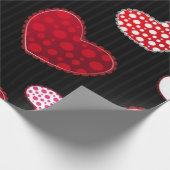 Papier Cadeau Motif de cœurs (Coin)