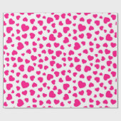 Papier Cadeau Motif de cœurs (Plat)