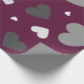 Papier Cadeau Motif de cœurs (Coin)