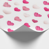 Papier Cadeau Motif de cœurs (Coin)