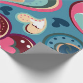 Papier Cadeau Motif de cœurs (Coin)