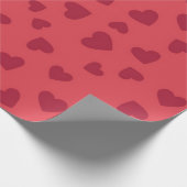Papier Cadeau Motif de cœurs (Coin)