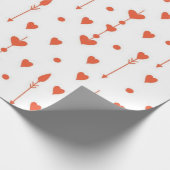 Papier Cadeau Motif de cœurs (Coin)