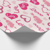 Papier Cadeau Motif de cœurs (Coin)