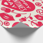 Papier Cadeau Motif de cœurs (Coin)