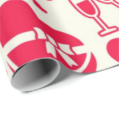 Papier Cadeau Motif de cœurs (Coin rond)