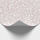 Papier Cadeau Motif de cœurs (Coin)