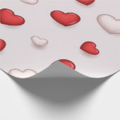 Papier Cadeau Motif de cœurs (Coin)
