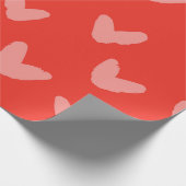 Papier Cadeau Motif de cœurs Amour doux Artisanat amusant (Coin)