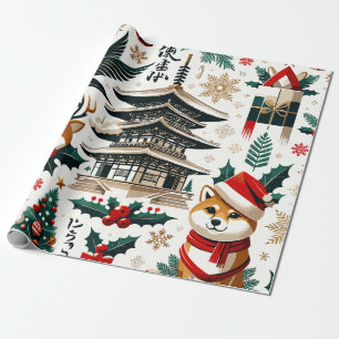Papier Cadeau Motif de conception de Noël - Japon Thème 2