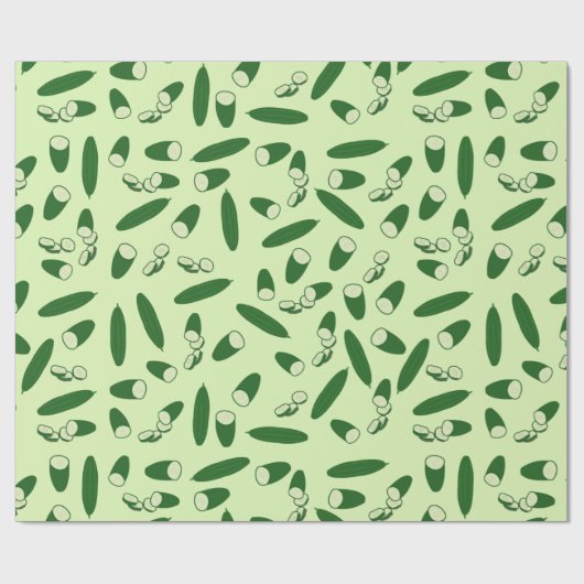 Papier Cadeau Motif de concombre (Plat)