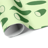 Papier Cadeau Motif de concombre (Coin rond)