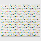 Papier Cadeau Motif de confetti géométrique moderne (Plat)