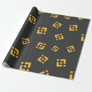 Papier Cadeau Motif de connexion cool de liaison crypto-monnaie