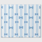 Papier Cadeau Motif de coquette à mâchoires bleues (Plat)