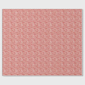 Papier Cadeau Motif de corail rouge (Plat)