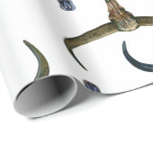 Papier Cadeau Motif de corne de cerf (Coin rond)