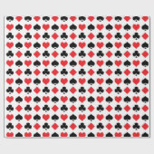 Papier Cadeau Motif de costumes de carte (Plat)