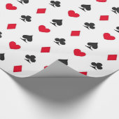 Papier Cadeau Motif de costumes de carte de jeu (Coin)