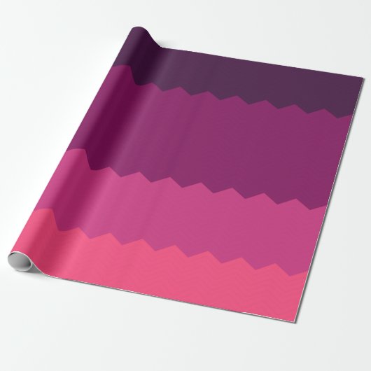 Papier Cadeau Motif de coucher de soleil néon (Déroulé)