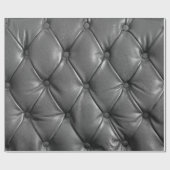 Papier Cadeau motif de couleur cuir noir authentique utilisant c (Plat)