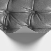 Papier Cadeau motif de couleur cuir noir authentique utilisant c (Coin)