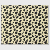 Papier Cadeau Motif de couleur de peau de vache animale  (Plat)