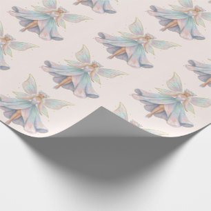 Papier Cadeau Motif de couleurs pastel de fée d'ange magique