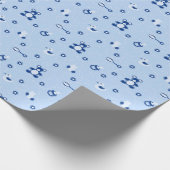 Papier Cadeau Motif de courtepointe pour bébé (Coin)