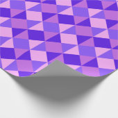 Papier Cadeau Motif de courtepointe violette (Coin)