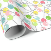 Papier Cadeau Motif de couture (Coin rond)