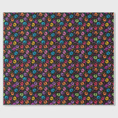 Papier Cadeau Motif de crânes 2 (Plat)