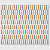 Papier Cadeau Motif de cravate coloré (Plat)
