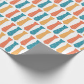 Papier Cadeau Motif de cravate coloré (Coin)
