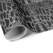 Papier Cadeau Motif de crocodile (Coin rond)