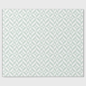 Papier Cadeau Motif de cube géométrique cool Mint (Plat)