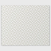 Papier Cadeau Motif de cube géométrique gris moyen (Plat)