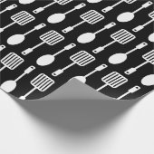 Papier Cadeau Motif de Cuisine de cuisine rétro (Coin)