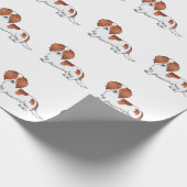 Papier Cadeau Motif de Dachshund de Dachshund caricature de chie (Coin)