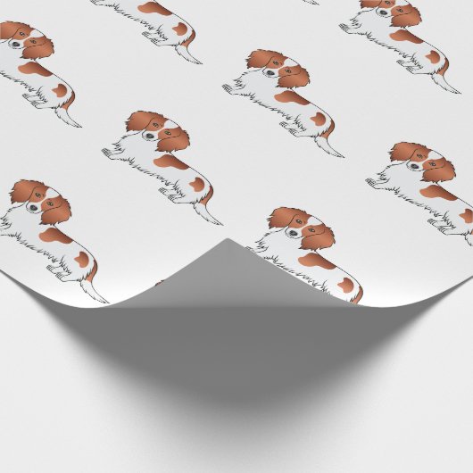 Papier Cadeau Motif de Dachshund de Dachshund caricature de chie (Coin)