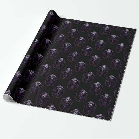 Papier Cadeau Motif de Damas (Déroulé)