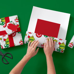 Papier Cadeau Motif de décoration Grinch