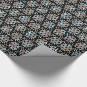 Papier Cadeau Motif de dentelle d'étoile victorien