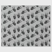 Papier Cadeau Motif de dentelle d'Halloween (Plat)