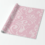 Papier Cadeau Motif de dentelle rose assez<br><div class="desc">Cette conception a été créée par art numérique. Cliquez sur personnaliser pour modifier la couleur arrière - plan. Contactez-moi à l'adresse colorflowcreations@gmail.com si vous souhaitez que ce design soit disponible sur un autre produit. Achetez ma peinture acrylique abstraite originale à vendre à www.etsy.com/shop/colorflowart. Voir d'autres de mes créations ou suivez-moi...</div>